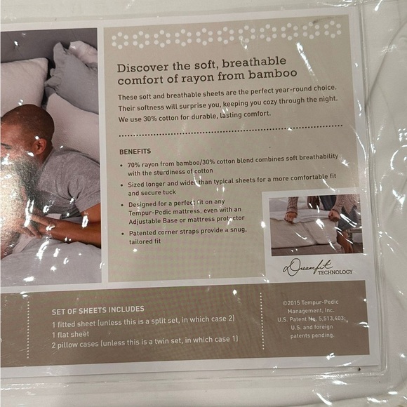 tempur pedic Bedding Tempur Pedic By Dreamfit King Size Sheet